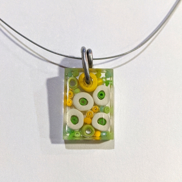 Sadie Resin and Bead Necklace - Picture 1 of 4